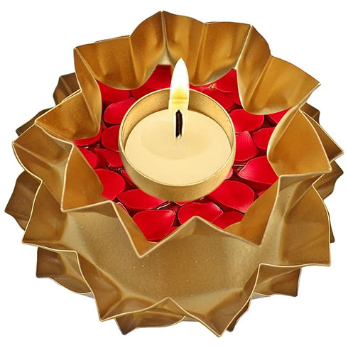 CraftVatika Urli Bowl with Tealight Candle Holder